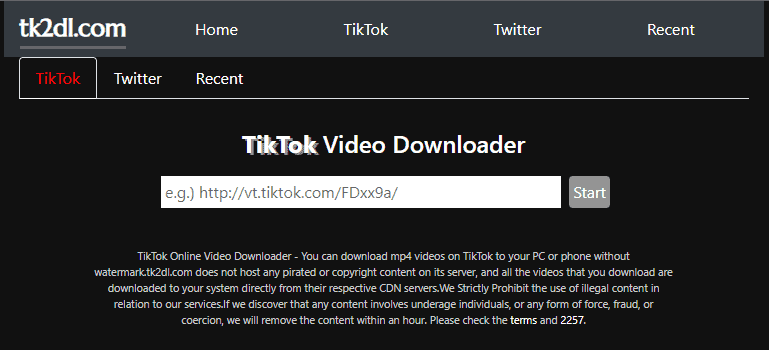 TK2DL: Streamlining TikTok Video Downloads with Enhanced Features